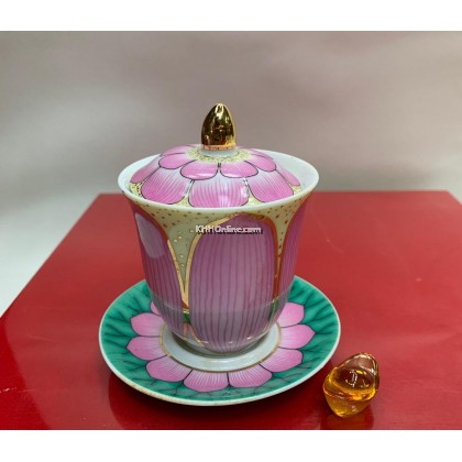 玉兰莲花水杯